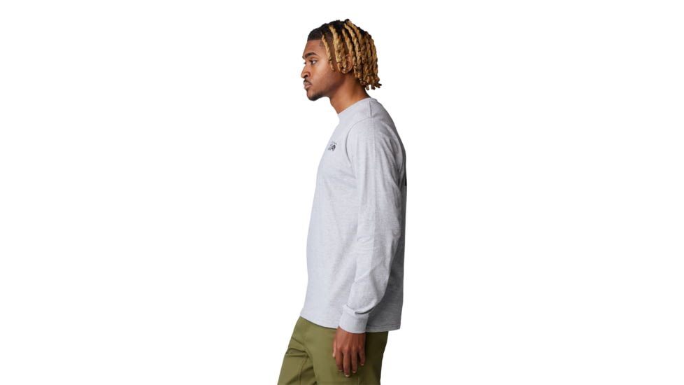 Mountain Hardwear Box Logo Long Sleeve Shirt - Mens, Hardwear Grey Heather, XL, 190423060030