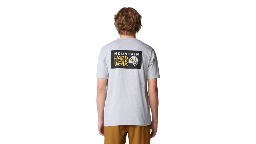 Mountain Hardwear Box Logo Short Sleeve Shirt - Mens, Hardwear Grey Heather, XS, 190423058402