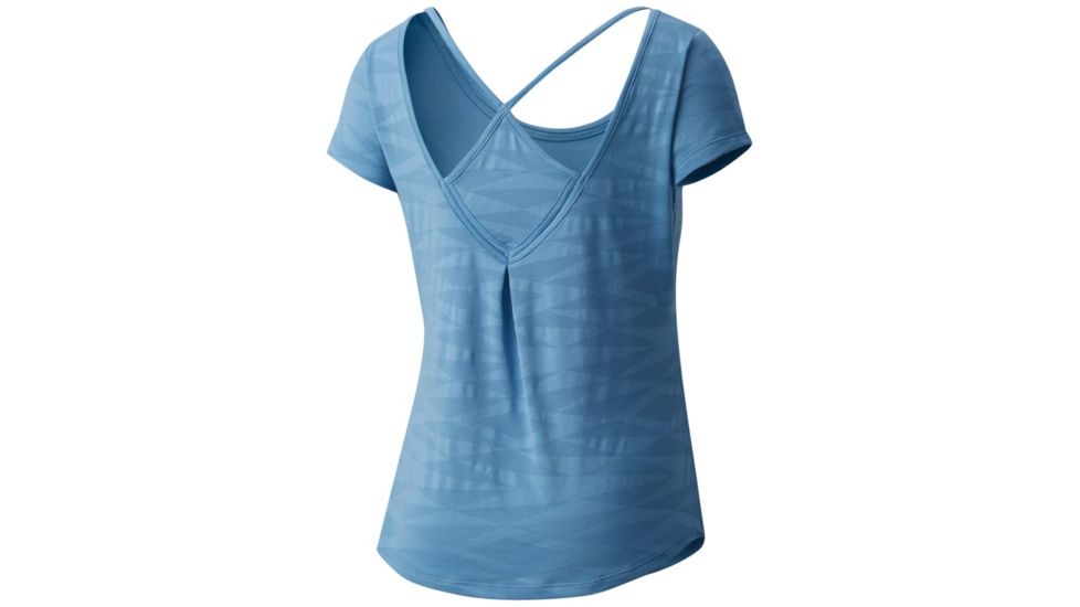 Mountain Hardwear Breeze VNT Short Sleeve T-Shirt - Women's, Storm Cloud, L 1788091440-L