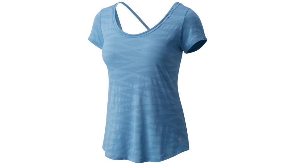 Mountain Hardwear Breeze VNT Short Sleeve T-Shirt - Women's, Storm Cloud, L 1788091440-L