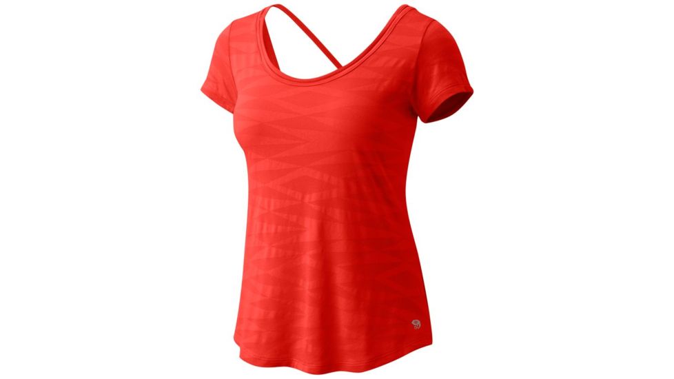 Mountain Hardwear Breeze VNT Short Sleeve T-Shirt - Women's, Fiery Red, S 1788091636-S