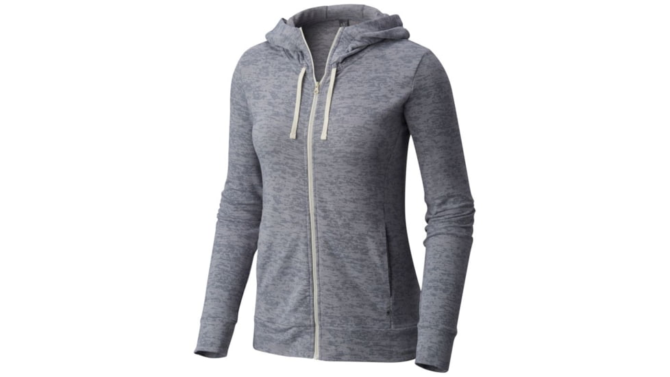 Mountain Hardwear Burned Out Full Zip Hoody - Women's, Manta Grey, XS 1708711074-XS