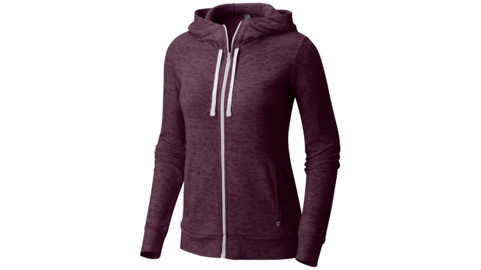 Mountain Hardwear Burned Out Full Zip Hoody - Women's, Dark Tannin, XS 1708711509-XS