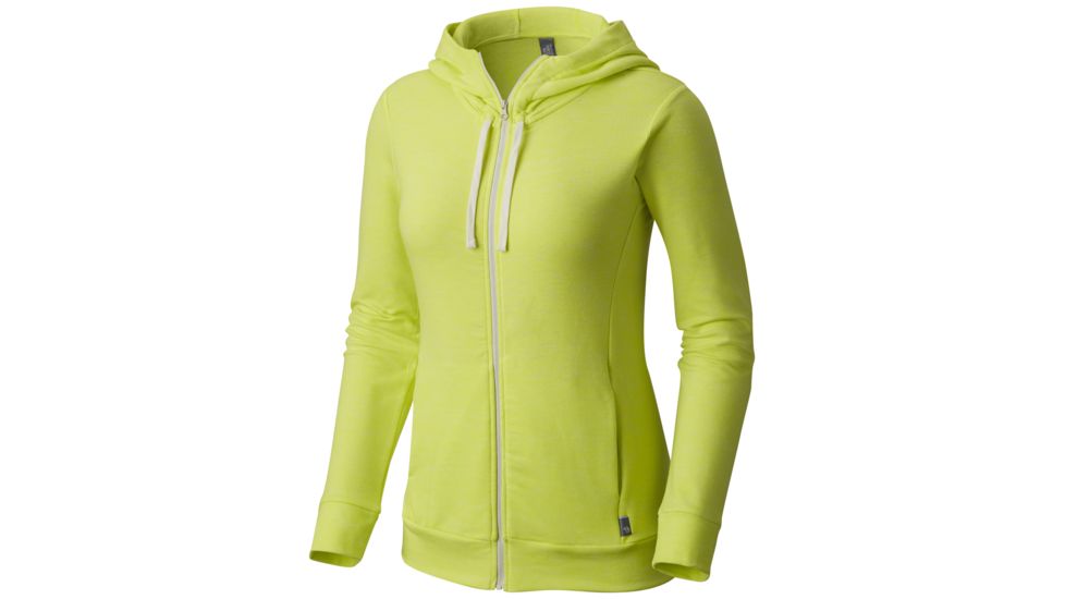 Mountain Hardwear Burned Out Full Zip Hoody - Women's, Sticky Note, Extra Small, 1708711717-XS