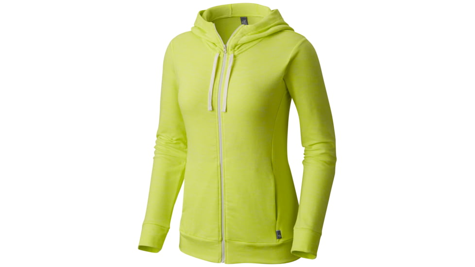 Mountain Hardwear Burned Out Full Zip Hoody - Women's-Sticky Note-X-Small, OL0369717-XS