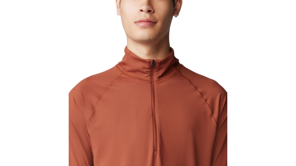 Mountain Hardwear Butter Up Half Zip Top - Mens, Iron Oxide, Large, 2084661218-L