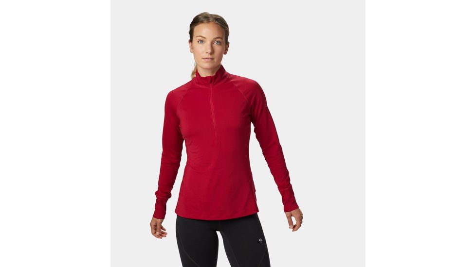 Mountain Hardwear Butterlicious Long Sleeve 1/2 Zip, Cranstand, M, 1616101624-M