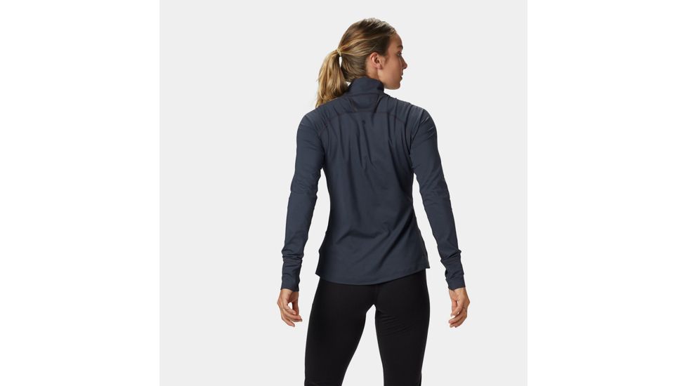 Mountain Hardwear Butterlicious Long Sleeve 1/2 Zip, Inkwell, XL, 1616101419-XL