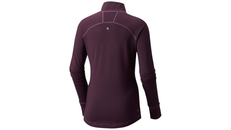 Mountain Hardwear Butterlicious Long Sleeve 1/2 Zip - Women's, Dark Tannin, M 1616101509-M