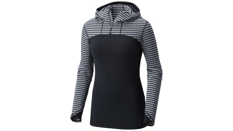 Mountain Hardwear Butterlicious Long Sleeve Hoodie - Women's-Black-Large