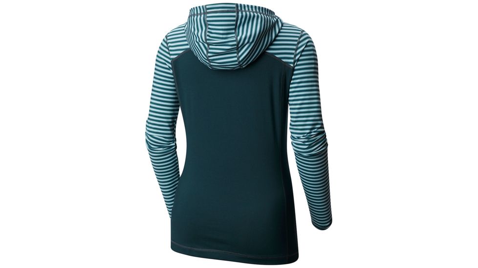 Mountain Hardwear Butterlicious Long Sleeve Hoody, Blue Spruce, XS, 1732931310-XS