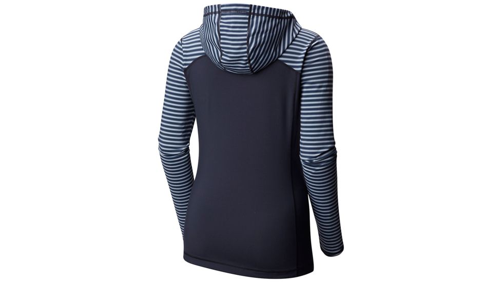 Mountain Hardwear Butterlicious Long Sleeve Hoody, Inkwell, M, 1732931419-M