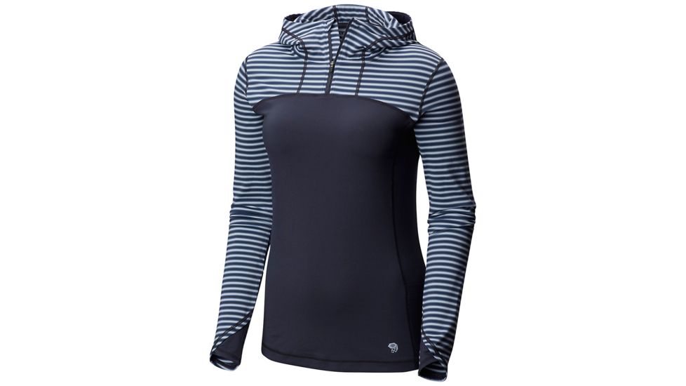 Mountain Hardwear Butterlicious Long Sleeve Hoody, Inkwell, M, 1732931419-M