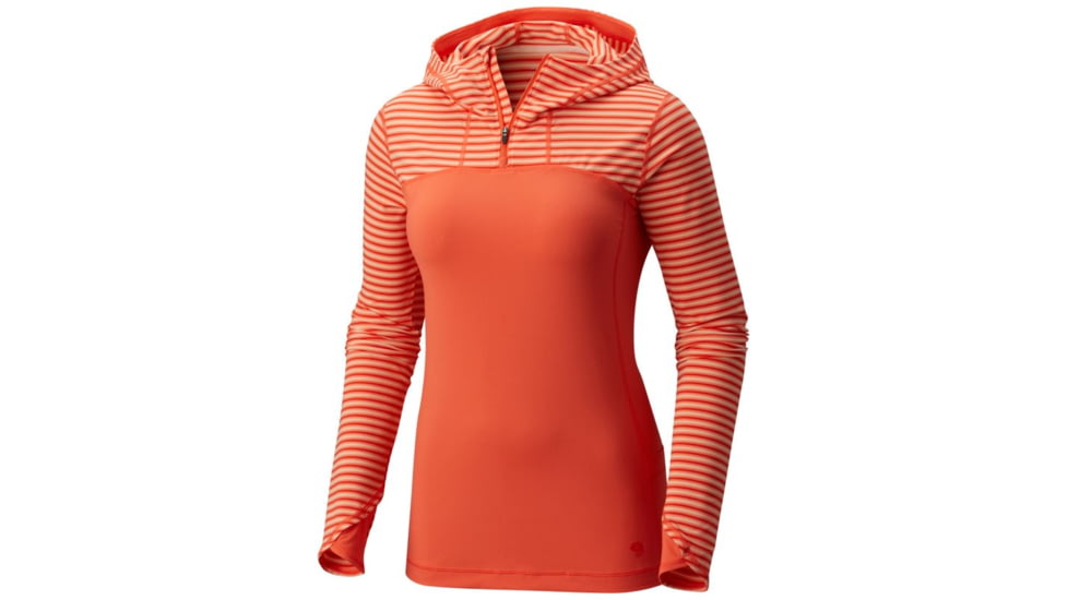 Mountain Hardwear Butterlicious Long Sleeve Hoody - Women's, Bright Ember, M 1732931868-M