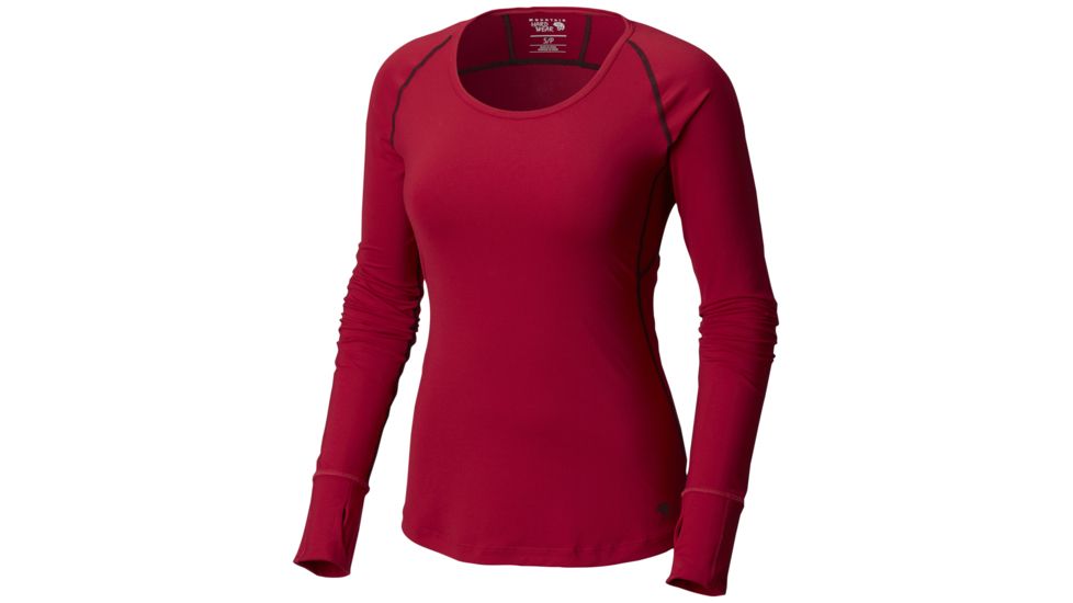 Mountain Hardwear Butterlicious Stripe Long Sleeve Crew Neck Shirt - Womens, Cranstand, Extra Small, 1616121623-XS