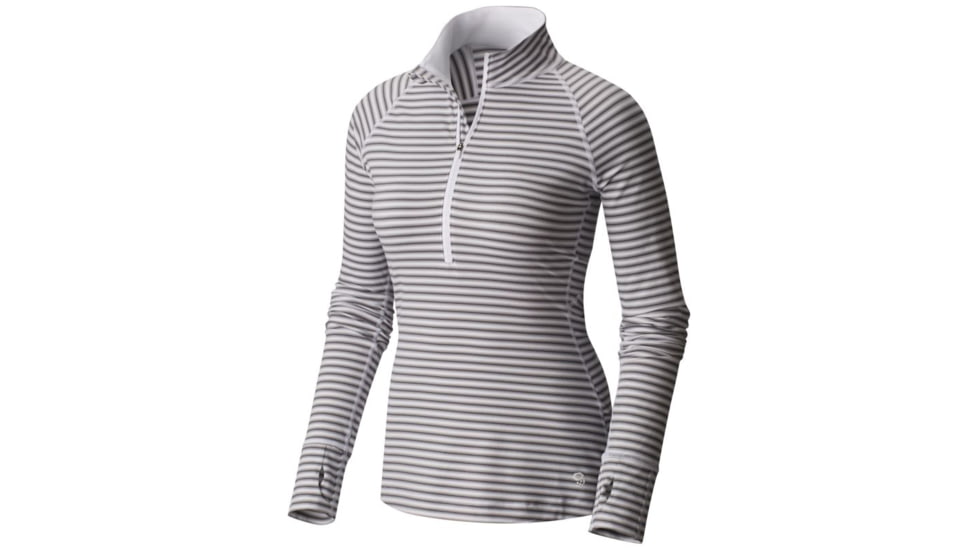 Mountain Hardwear Butterlicious Stripe Long Sleeve - Women's, Steam, XS 1665241088-XS