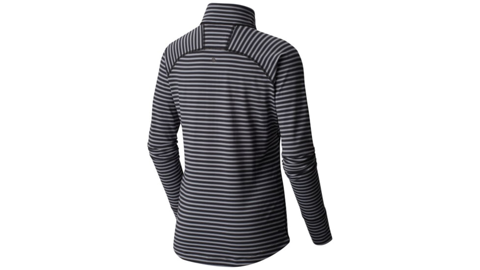 Mountain Hardwear Butterlicious Stripe Long Sleeve - Women's, Black, Black, L 1665241099-L