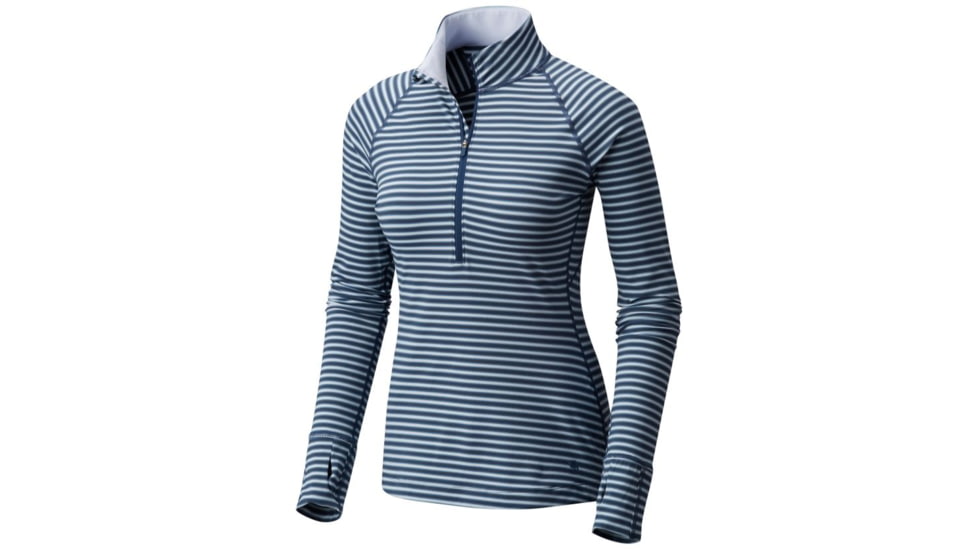 Mountain Hardwear Butterlicious Stripe Long Sleeve - Women's, Inkwell, M 1665241419-M