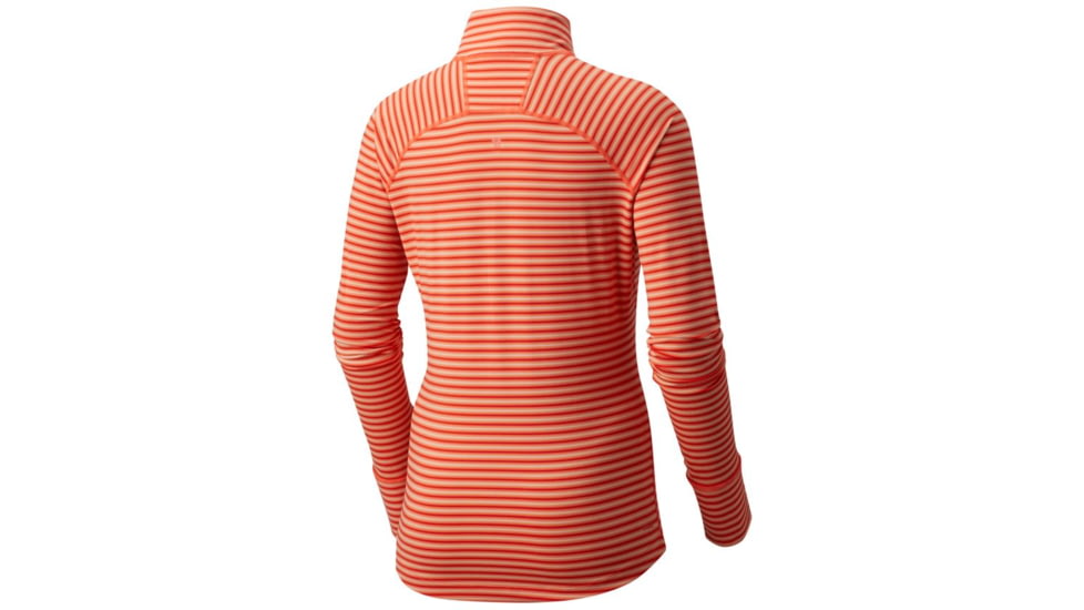 Mountain Hardwear Butterlicious Stripe Long Sleeve - Women's, Bright Ember, M 1665241868-M