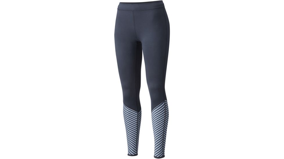 Mountain Hardwear Butterlicious Stripe Tight - Women's-Inkwell-Short Inseam-X-Small