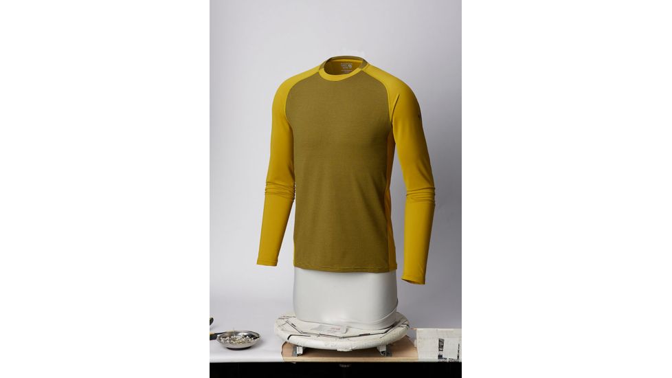 Mountain Hardwear Butterman Crew, Dark Citron, M, 1617591358-M