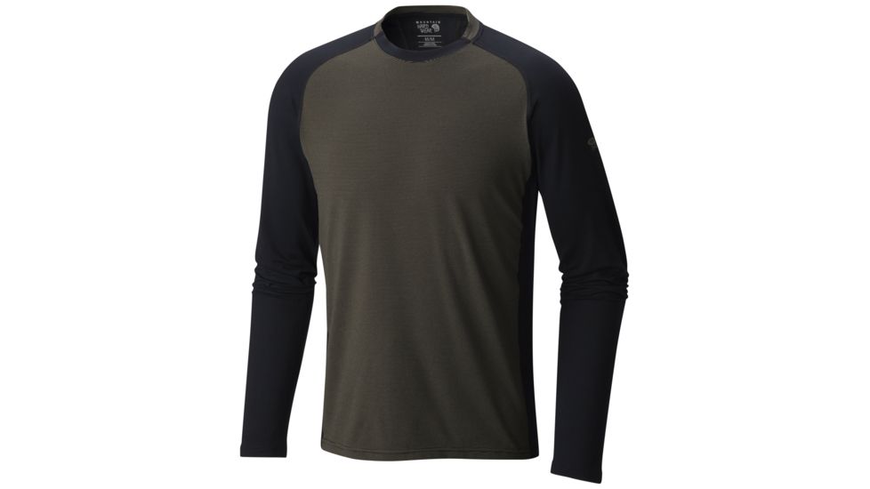 Mountain Hardwear Butterman Crew - Men's-Black-Small