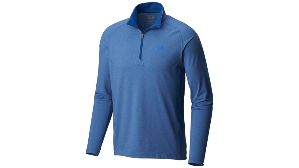 Mountain Hardwear Butterman Half-Zip Shirt - Mens, Heather Nightfall Blue, Small, 1825521449-S
