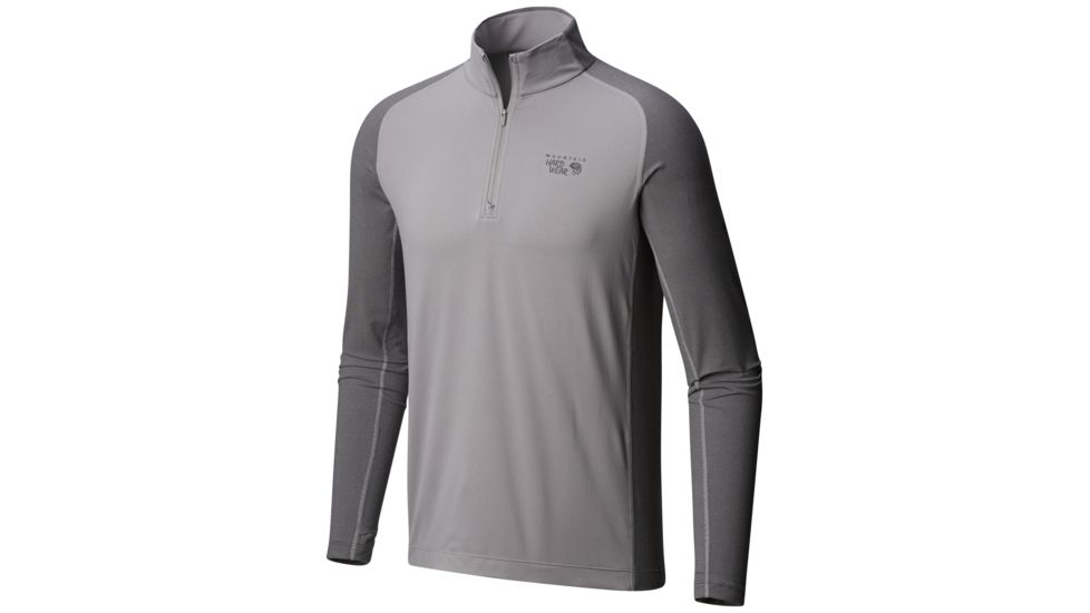 Mountain Hardwear Butterman Half-Zip Shirt - Mens, Manta Grey, Shark, Medium, 1825521012-M