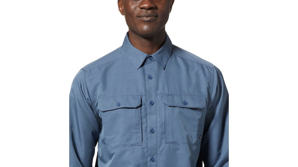 Mountain Hardwear Canyon Long Sleeve Shirt - Men's, Zinc, S, 2104101-492-S
