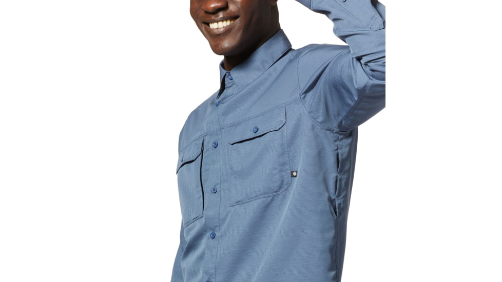 Mountain Hardwear Canyon Long Sleeve Shirt - Men's, Zinc, S, 2104101-492-S