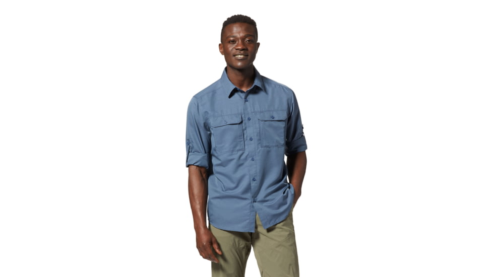 Mountain Hardwear Canyon Long Sleeve Shirt - Men's, Zinc, S, 2104101-492-S