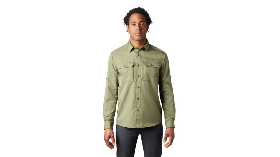 Mountain Hardwear Canyon Long Sleeve Shirt - Men's, Dark Army, Extra Large, OM7043304-XL