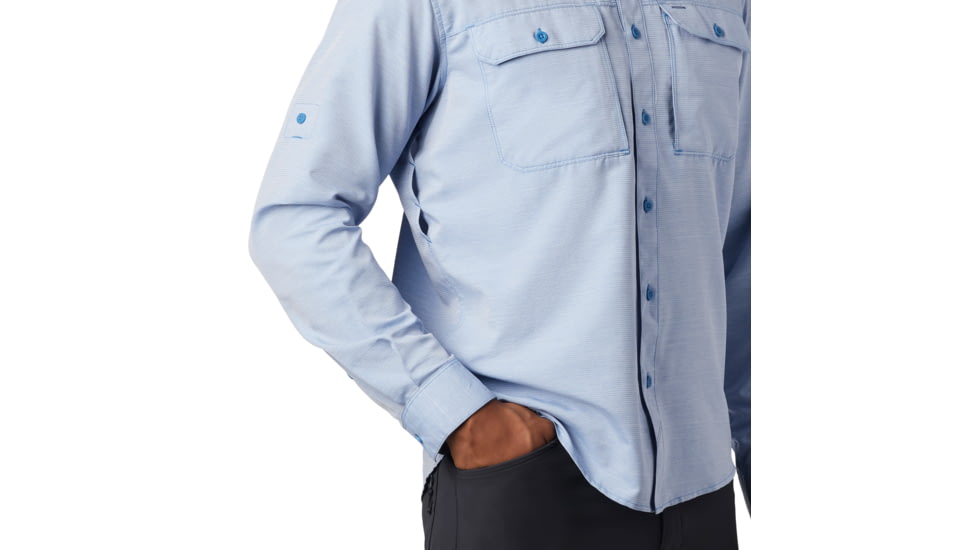 Mountain Hardwear Canyon Long Sleeve Shirt - Men's, Deep Lake, Medium, OM7043451-M