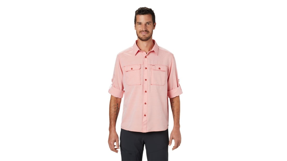 Mountain Hardwear Canyon Long Sleeve Shirt - Mens, Desert Red, Large, 1648751831-Desert Red-L