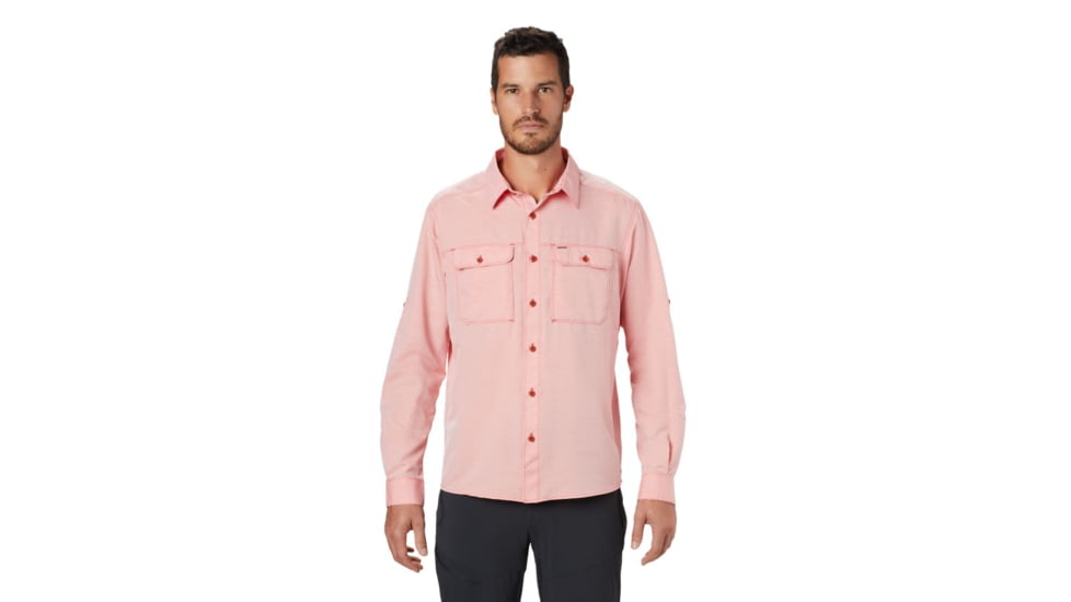 Mountain Hardwear Canyon Long Sleeve Shirt - Mens, Desert Red, Medium, 1648751831-Desert Red-M