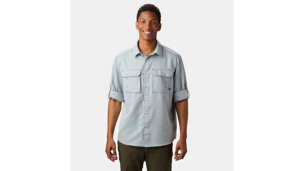 Mountain Hardwear Canyon Long Sleeve Shirt - Mens, Dive, Large, 1648751468-L