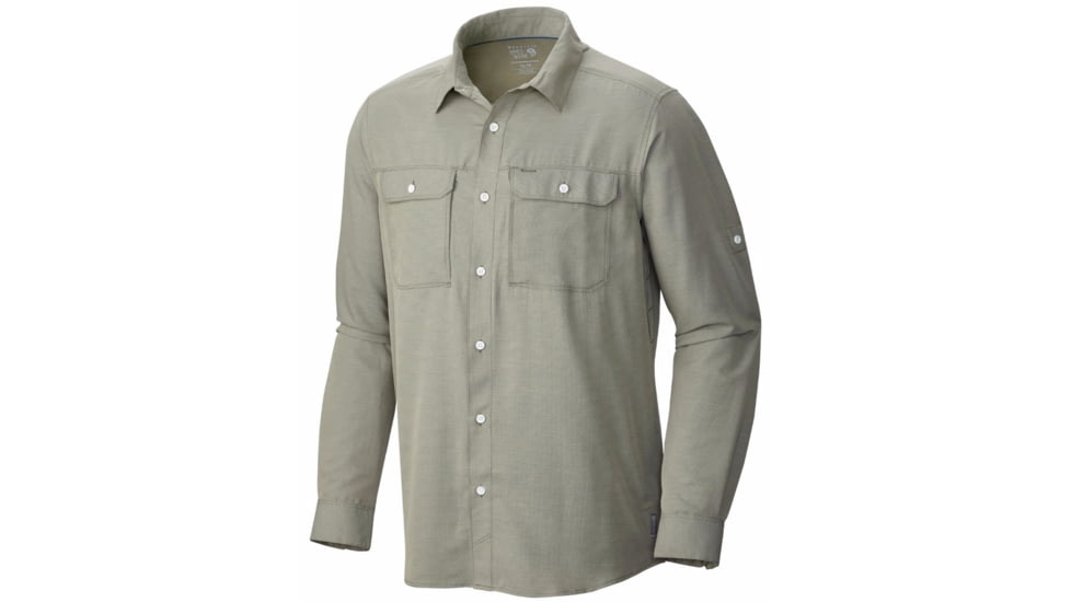 Mountain Hardwear Canyon Long Sleeve Shirt - Men's-Stone Green-Medium