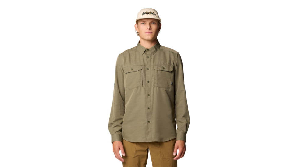 Mountain Hardwear Canyon Long Sleeve Shirt - Men's, Stone Green, XL, 190423047437