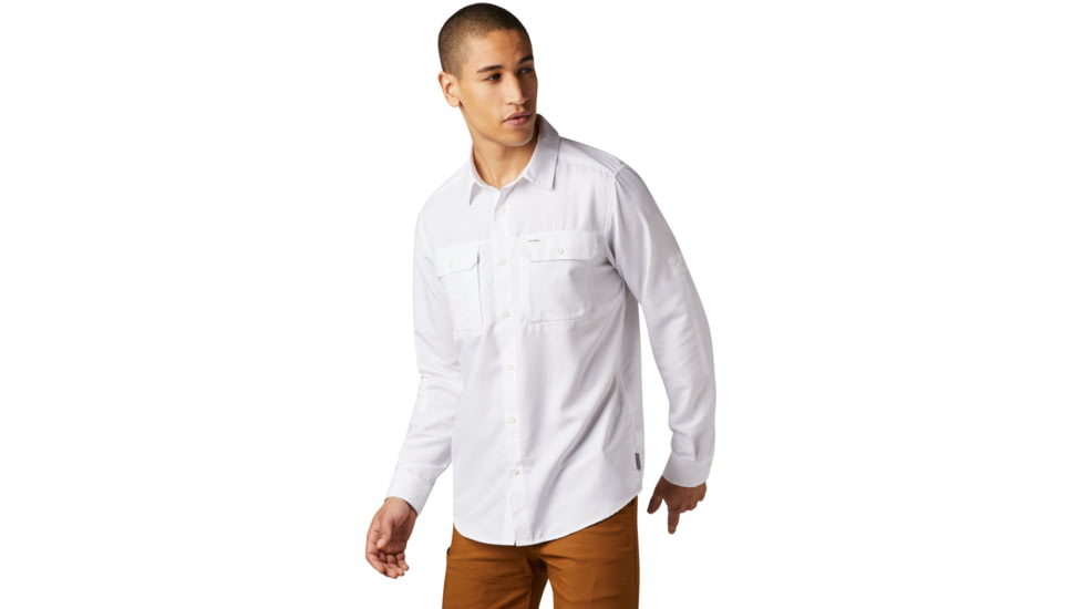 Mountain Hardwear Canyon Long Sleeve Shirt - Men's, White, Small, 1648751100-S