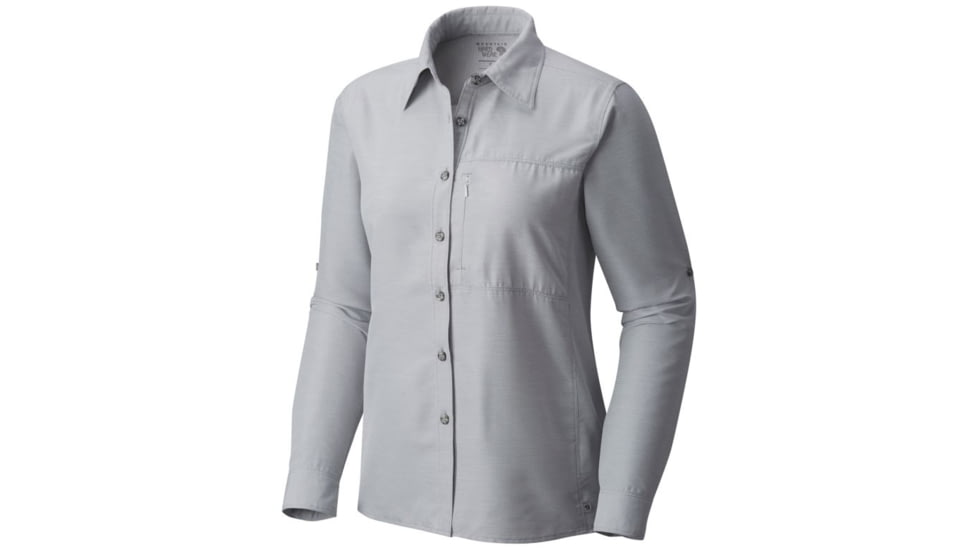 Mountain Hardwear Canyon Long Sleeve Shirt - Women's, Steam, XL, 1648531089-XL
