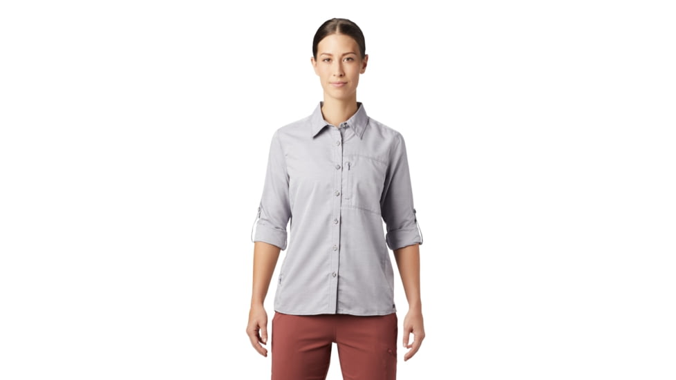 Mountain Hardwear Canyon Long Sleeve Shirt - Womens, Dusted Sky, Medium, 1648531549-M
