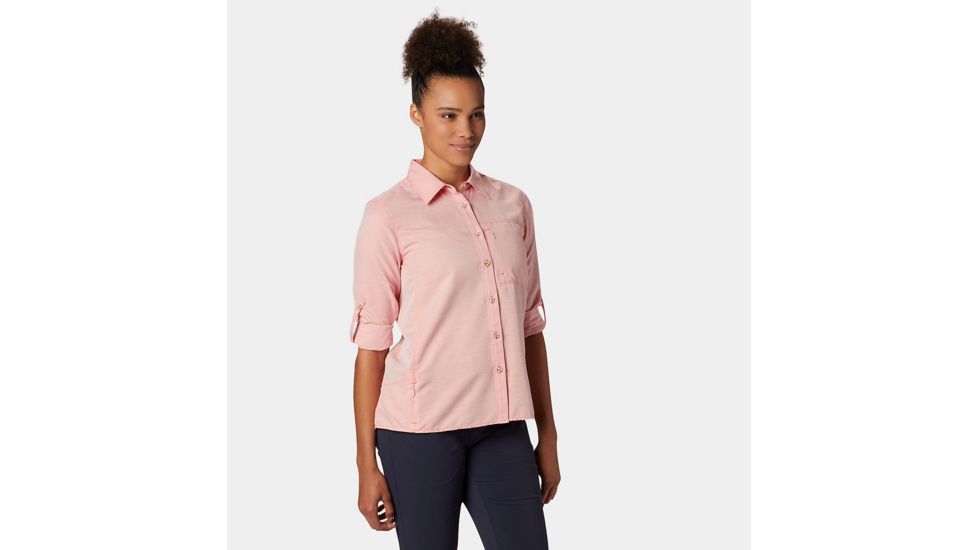 Mountain Hardwear Canyon Long Sleeve Shirt - Womens, Solstice Red, Small, 1648531804-S