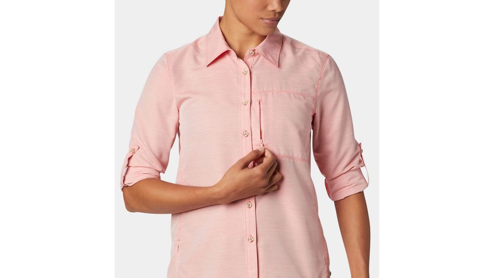 Mountain Hardwear Canyon Long Sleeve Shirt - Womens, Solstice Red, Small, 1648531804-S