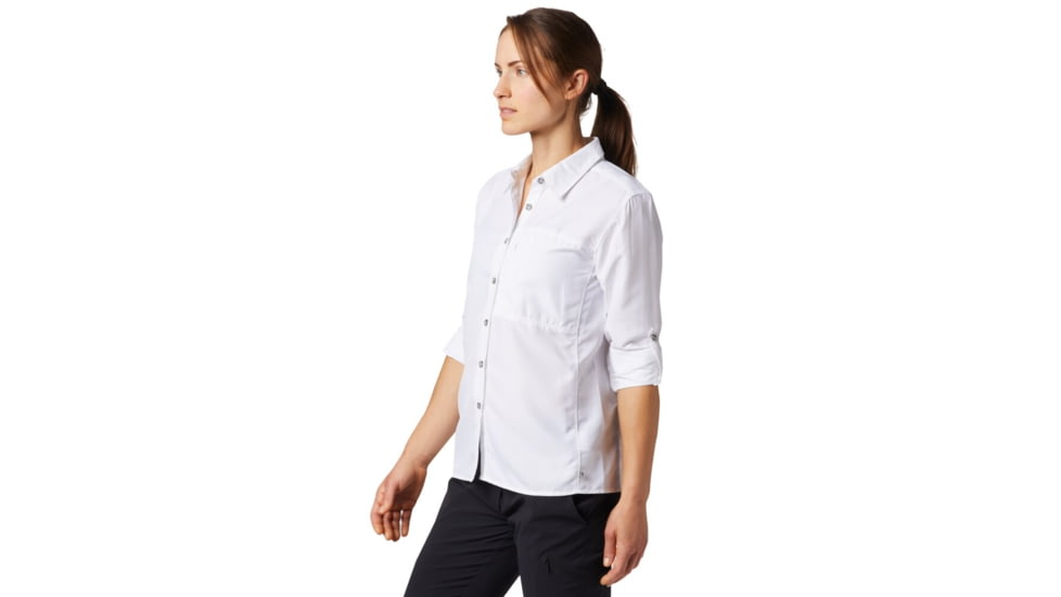 Mountain Hardwear Canyon Long Sleeve Shirt - Womens, White, Medium, 1648531100-M