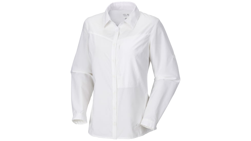 Mountain Hardwear Canyon Long Sleeve Shirt - Women's-White-Small (Clearance)