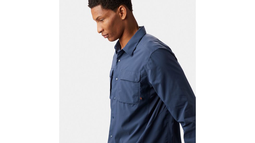Mountain Hardwear Canyon Pro Long Sleeve Shirt - Mens, Zinc, Medium, 1764271492-M