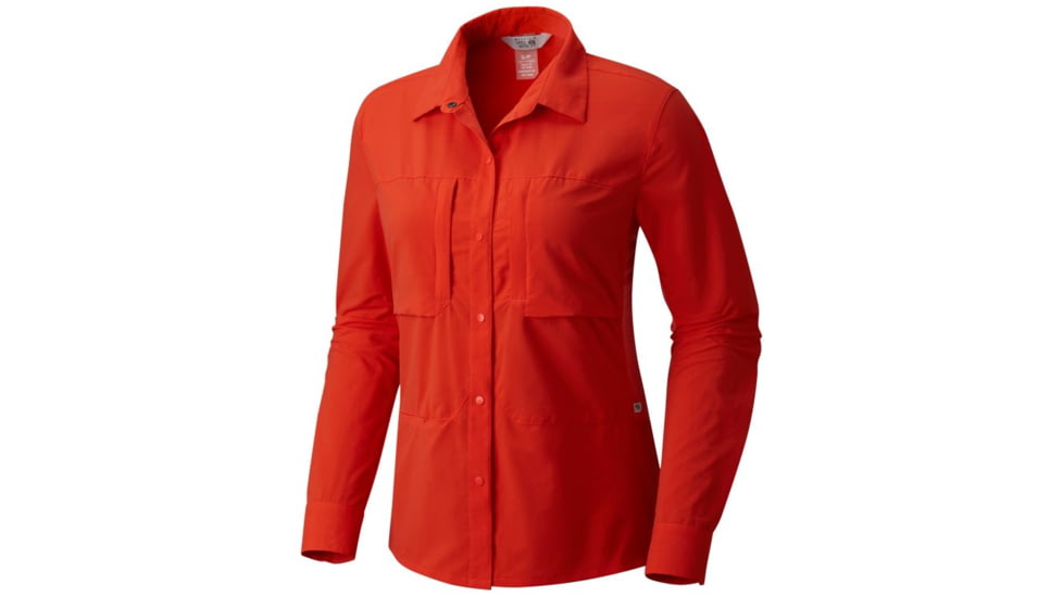 Mountain Hardwear Canyon Pro Long Sleeve Shirt - Women's, Sweet Chili, XL 1764481854-XL
