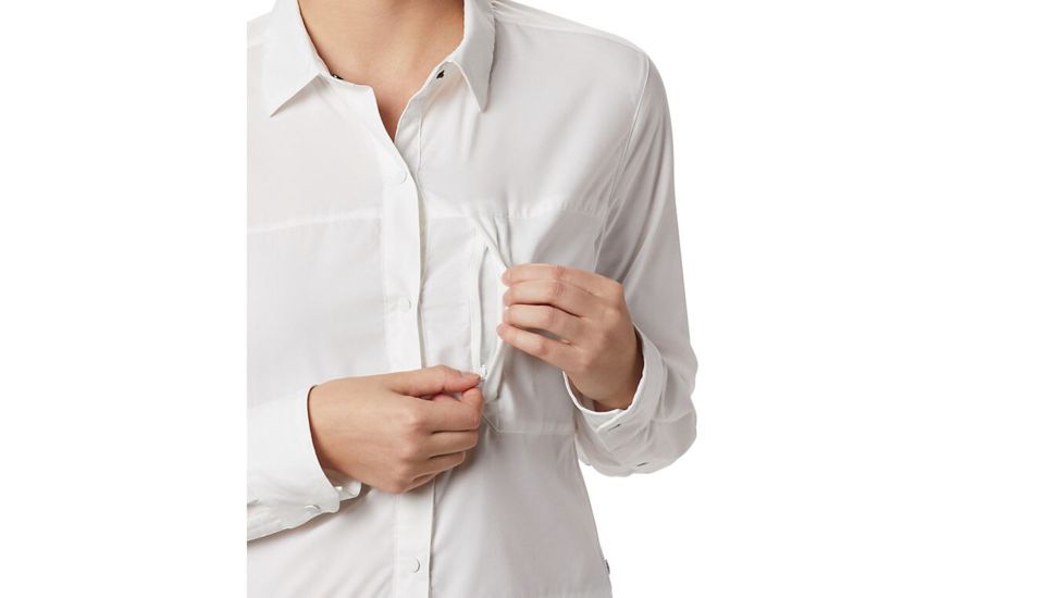 Mountain Hardwear Canyon Pro Long Sleeve Shirt - Womens, Fogbank, Small, 1847011102-S