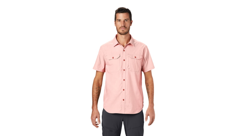 Mountain Hardwear Canyon Pro Short Sleeve Shirt - Men's, Desert Red, Medium, 1879031831-M