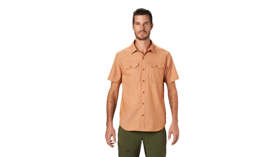 Mountain Hardwear Canyon Pro Short Sleeve Shirt - Men's, Rust Earth, Large, 1879031258-L